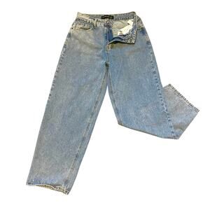 Lioness My Boyfriends Jeans Sz S Baggy Wide Leg Tapered Lightwash Blue 90s Vibe